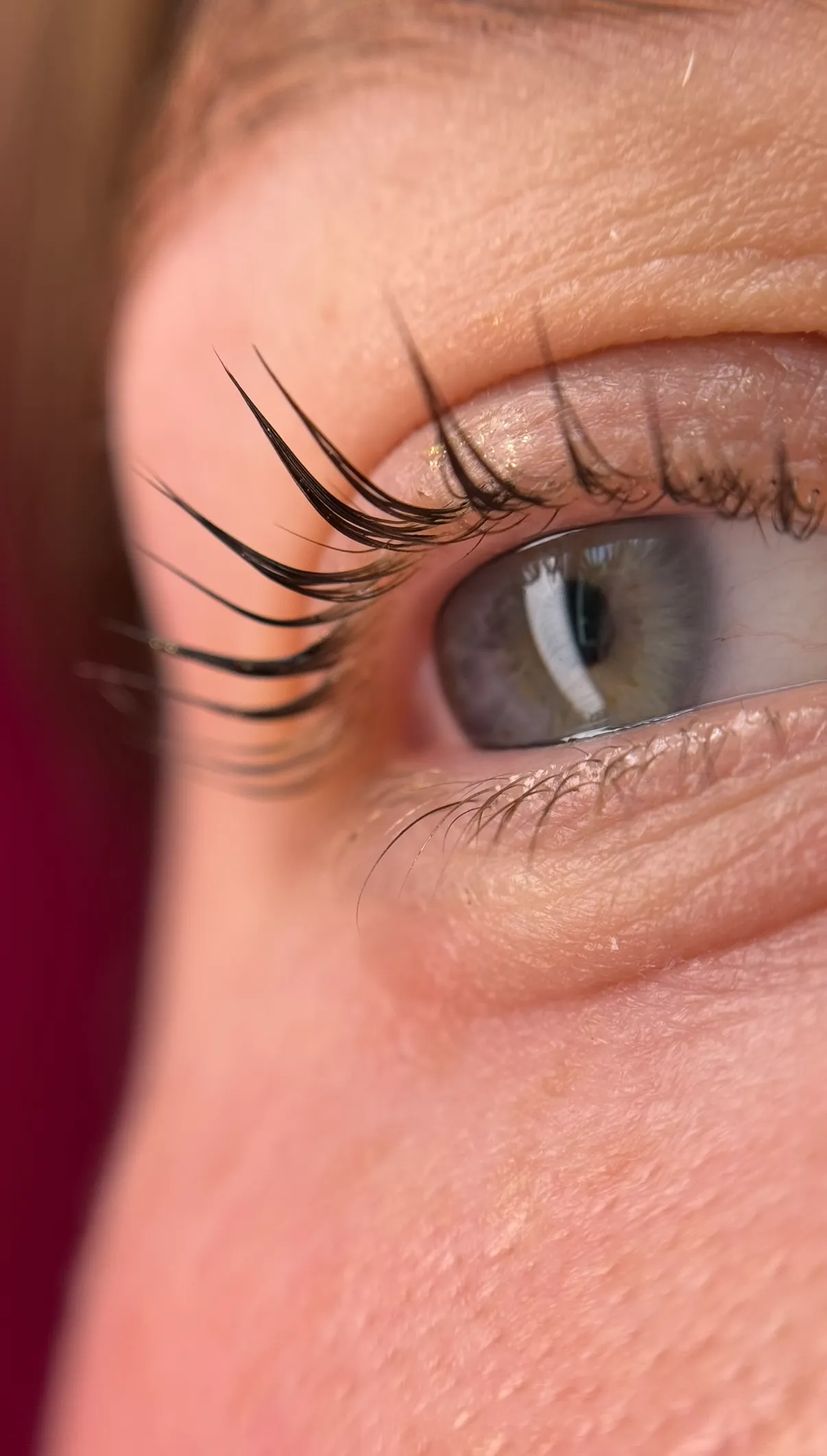 Lamination des cils — résultat