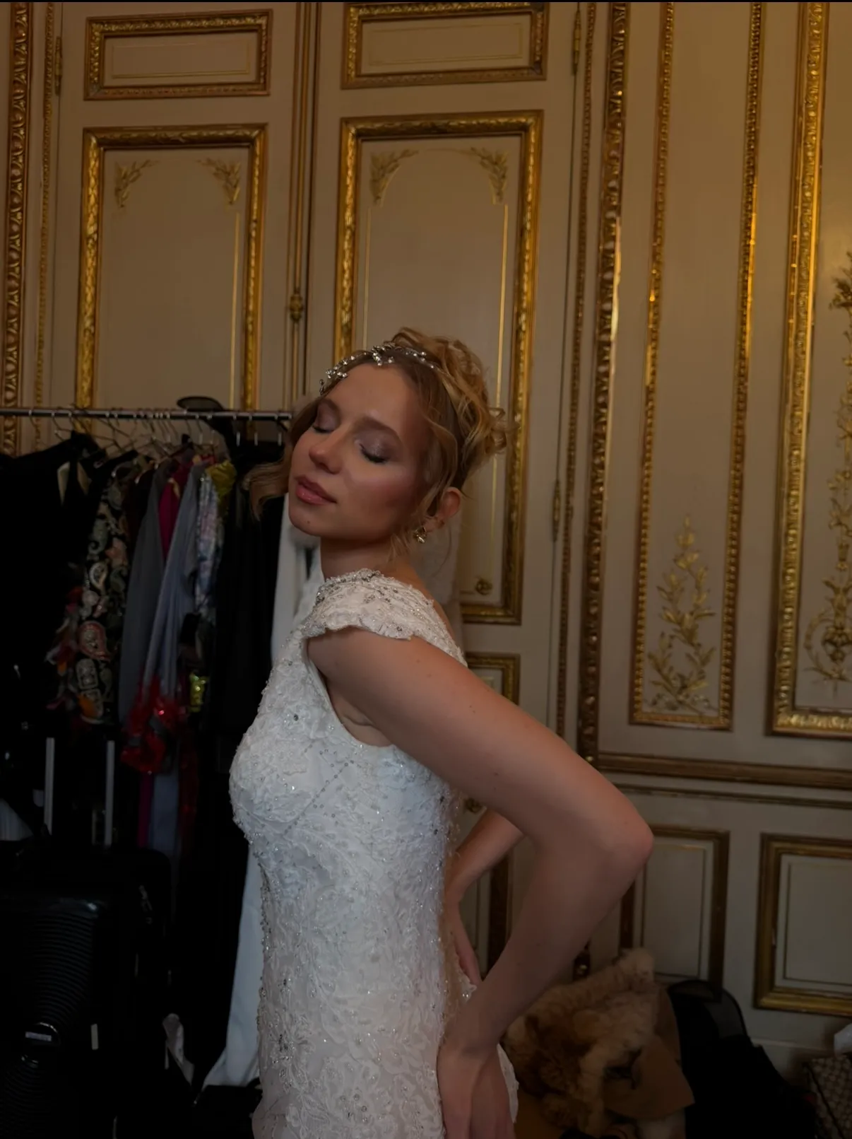 Mariée maquillée par Ivanna — hôtel particulier parisien